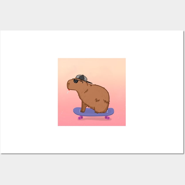 Funny Capybara Wall Art by IchiVicius